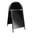 20x30" Black Tubular A-Board with Arched Header