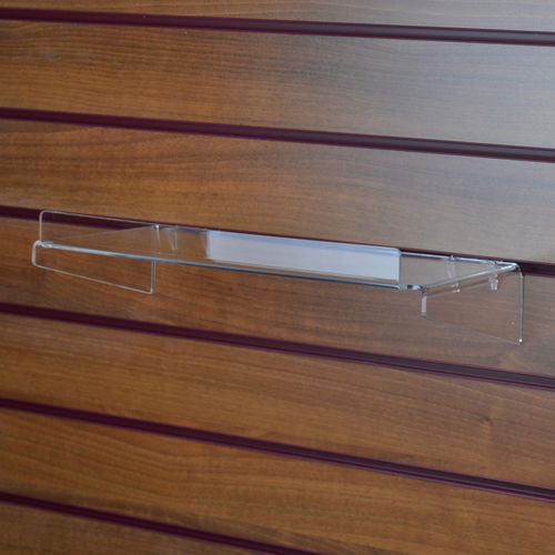Slatwall Shelf with Supports and Lip